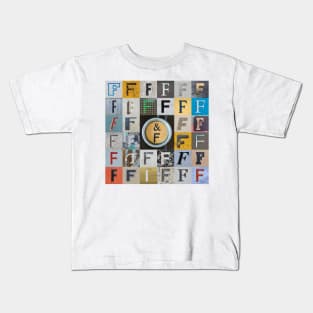 Nick's Type Art: F Kids T-Shirt